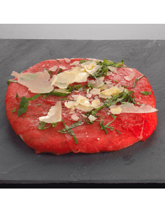 La pizza blanche au carpaccio de bœuf