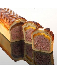 Tranches de pâté en croûte foie gras